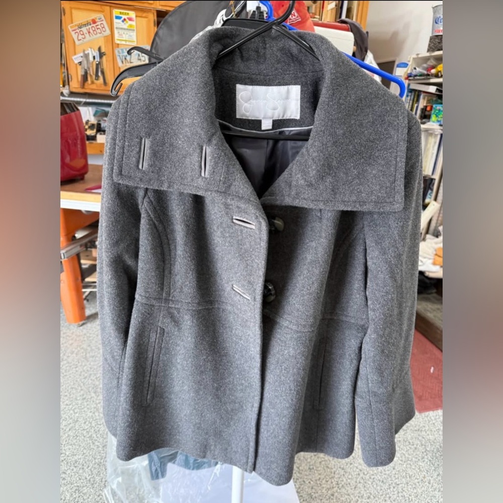 Gray Women's Jacket Baby Doll style